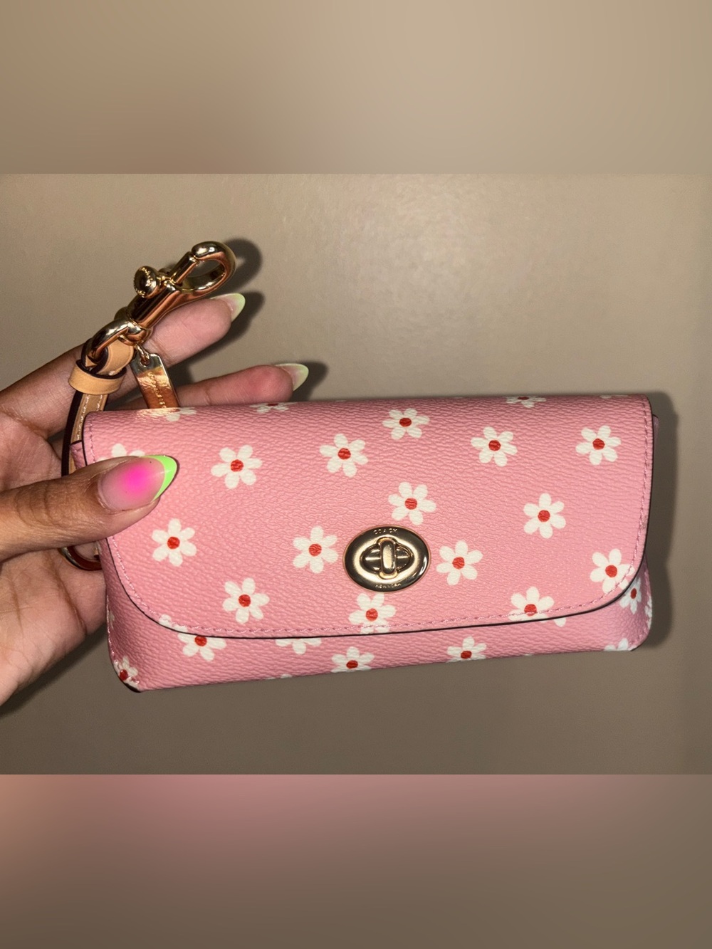 Coach Outlet Sunglass Case With Floral Print